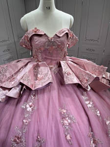Mumuleo Mauve Quinceanera Robes 2025 Vestido De Quince Anos Rosa Vestito <span class=keywords><strong>Principessa</strong></span> Donna pink Ball Gowns pour femmes - Product Image 4