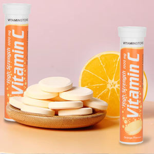 Comprimés effervescents de vitamine <span class=keywords><strong>C</strong></span> aromatisés aux fruits OEM & ODM 1000 mg pour adultes, adolescents et soutien immunitaire, antioxydant, énergie - Product Image 4