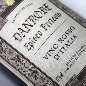 Tùy chỉnh sang trọng <span class=keywords><strong>Matte</strong></span> đen dập nóng lá UV in 3D dập nổi bằng văn bản nhãn vàng dập nổi chai rượu vang sticker cho bia - Product Image 5