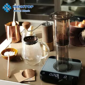 Disco filtrante per caffè in rete metallica da 304 um di forma rotonda in acciaio inossidabile 250