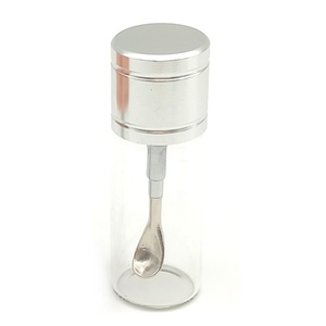 Nhà sản xuất của 17*52 Mét <span class=keywords><strong>mini</strong></span> Glass lưu trữ chum Telescopic muỗng bao gồm, xách tay sáp <span class=keywords><strong>jar</strong></span>, Pill trường hợp, nhà bếp gia vị container - Product Image 2