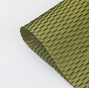 Grass Green Honeycomb <b>Paper</b> Recyclable Biodegradable Kraft <b>Paper</b> for Bouquet Wrapping-Thickened Grid <b>Pattern</b> Gift Packaging - Product Image 1