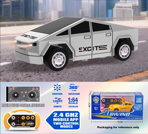 2026 New 1:64 <b>Scale</b> 2.4G <b>Mini</b> Remote Control Car Remote Control And APP Control LED Light 3-Speed Switching One-Click Auto Demo - Product Image 2