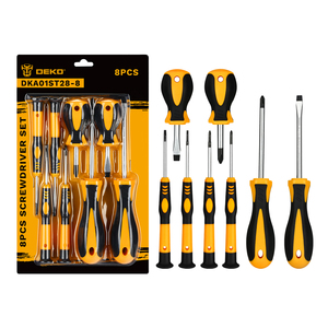 <span class=keywords><strong>DEKO</strong></span> DKA01ST28-8 Juego de Destornilladores de Alta Resistencia de 8 Piezas, Kit de Herramientas Profesional para el Hogar, Destornilladores Planos y Phillips de Alta Calidad - Product Image 1