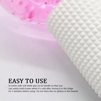 Boules de glace en verre Cryo Glitter, rouleau de massage froid pour les soins de la peau, bâton Cryo pour le visage et le cou