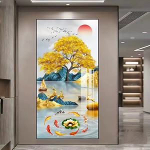 Impresión HD, Decoración Moderna Personalizada, Cuadro Abstracto de Ciervo y Pez, Pintura en Porcelana de Cristal 3D, Arte de Pared LED, Pintura de Animales - Product Image 2