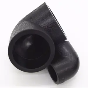 Factory Outlet Surpresa Preço Hdpe Pipe Fittings Bend 90 Graus Cotovelo Preto Butt Weld Pipe Fitting Cotovelo