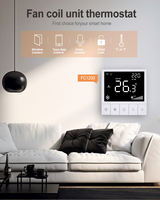 Thermostat intelligent Tuya pour FCU, design moderne, avec Wifi et Modbus, pour ventilo-convecteur de chauffage au sol dans les hôtels