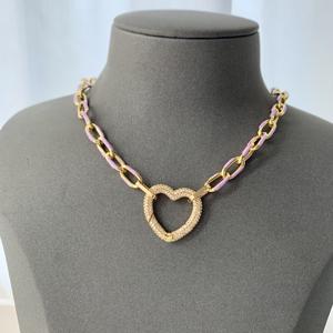 BD-B5440 merveilleux collier de chaîne ombre collier de zircon cubique collier de mode de bonne qualité pour les filles comme cadeaux - Product Image 5