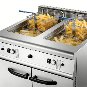 <span class=keywords><strong>Friteuse</strong></span> à gaz commerciale CPVKRY en acier inoxydable 18L avec 2 foyers, <span class=keywords><strong>facile</strong></span> à <span class=keywords><strong>nettoyer</strong></span>, 110V, garantie 1 an, pour frites et aliments frits - Product Image 4
