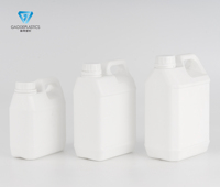 Conteneur en plastique HDPE blanc de 2,5 L, volume moyen, pour le stockage de liquides, détergents, médicaments