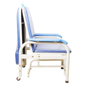 Nuevo diseño de metal ajustable plegable paciente asistente cama médico Hospital escolta silla/cama acompañante silla - Product Image 3