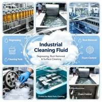 Dégraissant universel et nettoyant pour surfaces métalliques à base d'eau pour applications industrielles générales, écologique et faiblement moussant