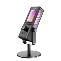 Micrófono de Condensador USB-C Profesional para Escritorio, Cableado, Cardioide, con Cancelación de Ruido, Iluminación RGB, para Juegos y Transmisiones en Vivo, 384KHz 24bit