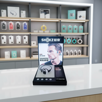 Support d'affichage en acrylique transparent personnalisé pour écouteurs, support d'affichage en acrylique pour écouteurs sans fil Bluetooth TWS