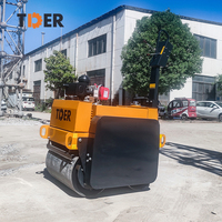 Moteur diesel TDER Compacteur de 550kg Rouleau de route Machines de construction Rouleau d'asphalte vibrant Prix