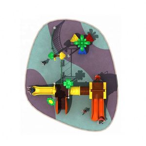 Magic Tree House Factory Price <b>Plastic</b> Kids Outdoor Playground Amusement Park Equipment <b>Slide</b> - Product Image 3