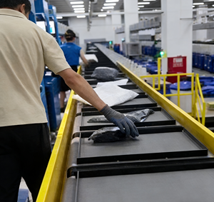 Sistema Clasificador de Cintas Cruzadas Lineales de Alto Rendimiento YL, Transportador Automático para Clasificación de Paquetes, Logística, Almacén, Comercio Electrónico, Envío Exprés - Product Image 1