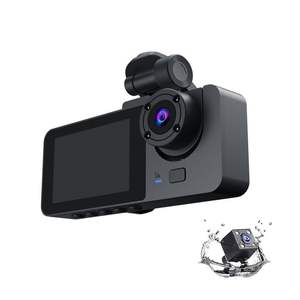 2นิ้ว<span class=keywords><strong>หน้า</strong></span><span class=keywords><strong>จอ</strong></span>IPS Dash Camเลนส์คู่รถ3ช่องDashcam 1080Pกล้องคู่รถDvrรถกล่องสีดํา - Product Image 2