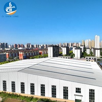 Edificio de Almacenamiento de Estructura de Acero Prefabricada Industrial, Diseño de Cobertizo de Almacenamiento, Construcción Prefabricada