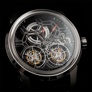 Luxury <b>Skeleton</b> Double Tourbillon <b>Watch</b> for Men 316L Stainless Steel Sapphire Mechanical <b>automatic</b> Wristwatch High Precision - Product Image 2