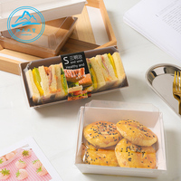 Boîtes d'emballage alimentaire jetables biodégradables colorées pour sushis, pain, gâteaux et sandwichs - Boîtes rigides en kraft, options personnalisées