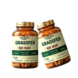 Cápsulas de Corazón de Res Alimentada con Pasto, Liofilizadas, de Marca Privada OEM, Suplemento Dietético Natural para la Salud del Corazón, Antioxidante y Energético - Product Image 3