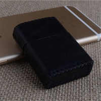 Étui à briquet vintage en cuir Jiaxin Factory, vente en gros, étui à cigarettes, étui à briquet personnalisé