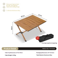 Tables et chaises pliantes d'extérieur en alliage d'aluminium, chaises de pique-nique portables Kermit, mobilier d'extérieur exquis style camping pour la pêche et les loisirs