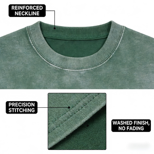 T-Shirt Vintage con Cappuccio Foderato in Pile Poliestere/Cotone Traspirante Vestibilità Regolare per Uomo con Logo Personalizzato - Product Image 5