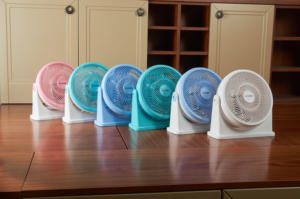 Enfriador de escritorio de aire eléctrico recargable portátil Circulador de aire de alta velocidad Caja de viento grande Enfriador evaporativo de tres vientos para automóviles - Product Image 4