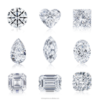 Vente en gros de diamants synthétiques cultivés en laboratoire, de petite taille, de couleur D VVS VS, ovales, en vrac, pour bijoux, 0,5 CT, 1 CT, 1,5 CT, 2 CT, 3 CT, 4 CT, 5 CT