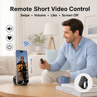 Remote Control Pembalik Halaman Handsfree untuk Membaca, Pengganti Halaman Nirkabel Bluetooth untuk Kindle E Reader Tablet, Dapat Diisi Ulang via USB