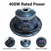 Woofer audio professionnel de 12 pouces avec 350 W RMS, impédance de 8 ohms, bobine vocale de 3 pouces, panier en aluminium moulé - KF12