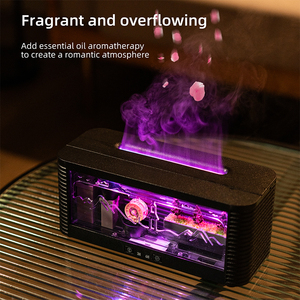 Difusor de Aromas Ultrasónico con Luz LED de Colores y Vapor Frío, 250 ml, Difusor de <span class=keywords><strong>Aceites</strong></span> Esenciales con Efecto de Llama Mecánica, <span class=keywords><strong>Humidificador</strong></span> Decorativo - Product Image 4