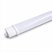 Lampu LED Linear Batten T8 ROMAS IP65 Tahan Air, Dapat Diredupkan, CRI 80,  Berbahan Aluminium PC untuk Gudang dan Garasi