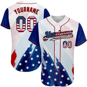 Camiseta de béisbol con botones personalizada, camiseta de softball personalizada para hombres y mujeres, uniforme transpirable para jóvenes con número de nombre cosido - Product Image 2
