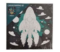 Kit de Peinture sur Toile pour Enfants DIY – Peinture par Numéros – Motif Phare Imprimé Numérique – Dessin Animé Moderne Encadré 20x20cm – Coffret Cadeau Coloré