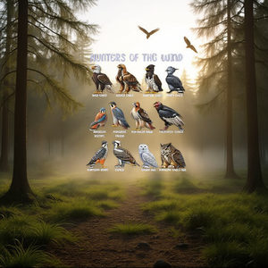 Camiseta de los cazadores del viento, aves de presa, halcón, búho, aves rapaces - Product Image 3