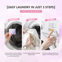 Billes de Gel Lessive Écologiques Jetables 4-en-1, Produits Nettoyants Multi-Usages pour Vêtements et Détachage