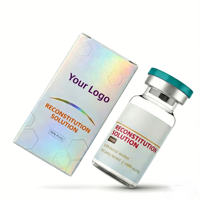 Kits de flacons de peptides avec logo personnalisé imprimé, étiquettes et boîtes en carton pour flacons individuels de 1 ml, 3 ml, 10 ml