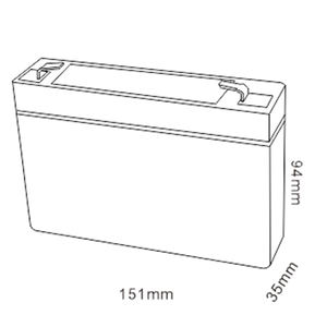 Ms7-6B аккумуляторная батарея Mhb Batterie de voiture AGM DC 6 В 7 А/ч 20 ч, свинцово-кислотная батарея для коммуникационного оборудования - Product Image 2