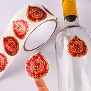 Étiquette personnalisée <span class=keywords><strong>de</strong></span> luxe en forme <span class=keywords><strong>de</strong></span> goutte <span class=keywords><strong>d</strong></span>'eau pour brandy XO, estampage à chaud en feuille <span class=keywords><strong>d</strong></span>'or, papier texturé gaufré, autocollant <span class=keywords><strong>d</strong></span>'emballage haut <span class=keywords><strong>de</strong></span> gamme pour spiritueux - Product Image 3