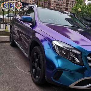 Pellicola PVC CE-03 1.52x17m di Qualità Brillante per Adesivi Auto, Cambio Colore Vinile Opaco Camaleonte Blu Scuro Sportivo, Garanzia 4 Anni - Product Image 2