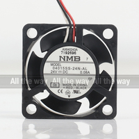 Ventilateur de refroidissement silencieux pour imprimante, onduleur, trois fils, NMB 5V 12V 48V DC 24V 0.08A AC EC 4015 40X40X15MM 4CM, 04015SS-24N-AL