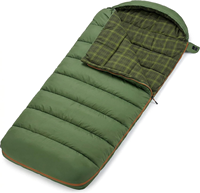 Sac de couchage pour le camping par temps froid, 100% coton flanelle, design enveloppe, pour le camping, la randonnée, la chasse, vente en gros OEM