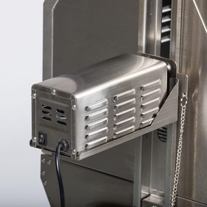Barbecue à charbon de bois d'extérieur en acier inoxydable 125 lb avec couvercle à capot et fenêtre en verre pour rôtir <span class=keywords><strong>poulet</strong></span>, agneau, cochon, bœuf - Product Image 6