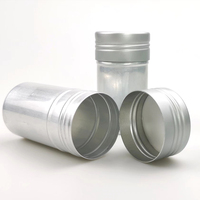 Déodorant en stick aluminium 50g, tube métallique, format voyage, design push-up, options multicolores, logo personnalisé, marque OEM, cosmétique