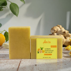 Jabón de Cúrcuma Natural, Limón Vegano, Anti-Acné, Blanqueamiento, Barra Hecha a Mano, Todo Tipo de Piel, Jabón de Belleza, Eliminación de Pecas, Jabón de Ácido Kójico - Product Image 2