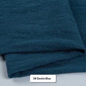 In Stock Linen Look Slub Cotton Crinkle Fabric For Dress Napkin <b>Tea</b> Towel - Product Image 5